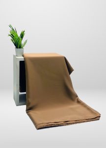 Plain Nida Abaya unstitched in Golden Brown