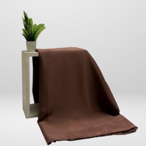 Plain Nida Abaya unstitched in Coffee Brown