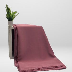 Plain Nida Abaya unstitched in Ruddy Pink