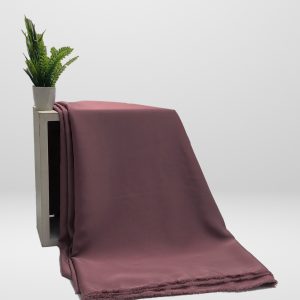 Plain Nida Abaya unstitched in Brownish Purple