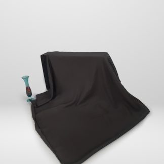 Plain Nida Abaya unstitched in Dark Brown color