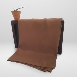 Plain Nida Abaya unstitched in Camel Brown