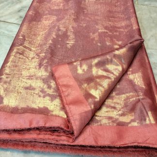 Velvet Shimar Silk Gold Dark Peach color